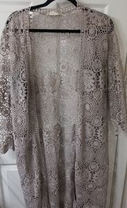 Altar'd State Crochet Duster Size Large